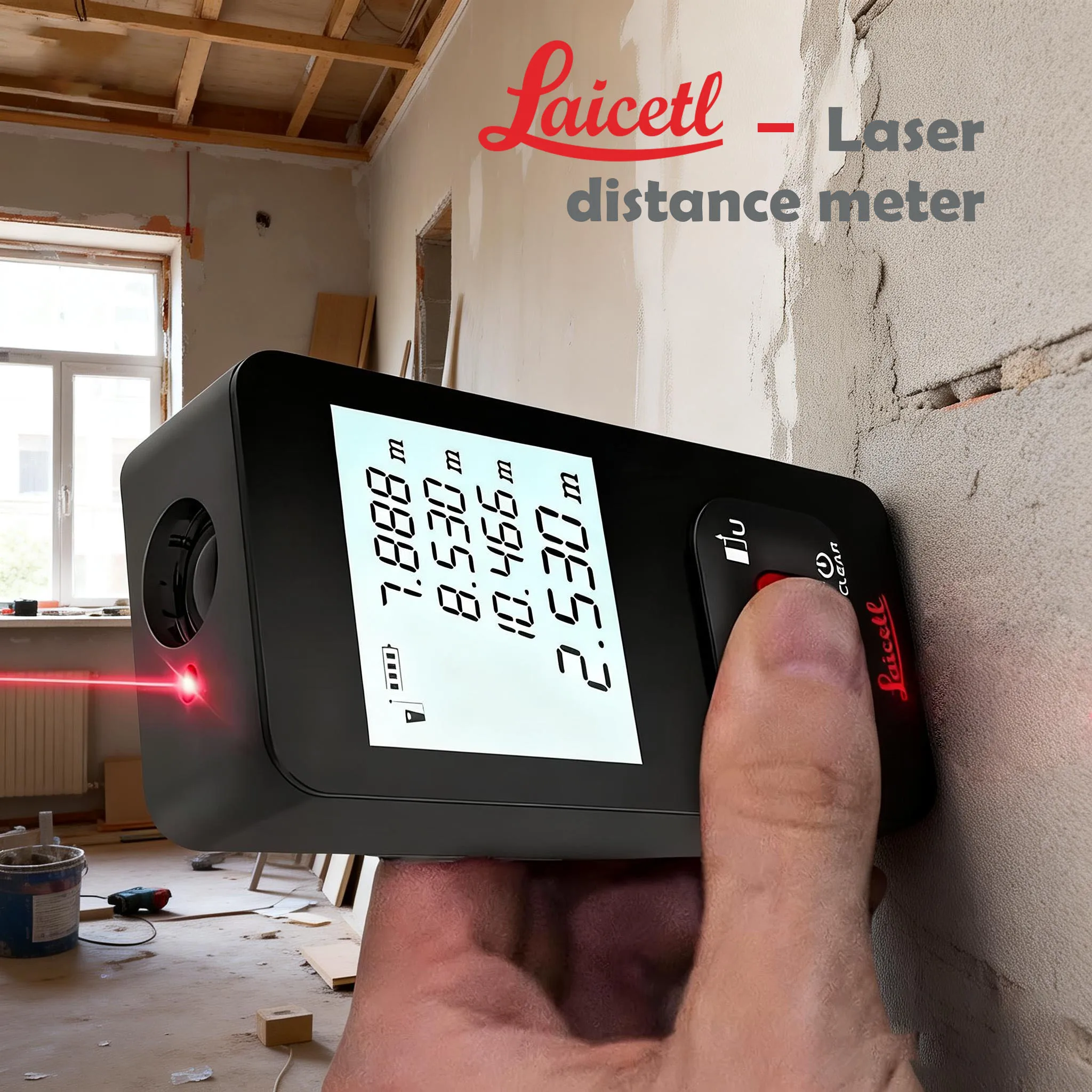 Laser Rangefinder Distance Meter Rangefinder Laser Tape Range Finder Building Measure Tool