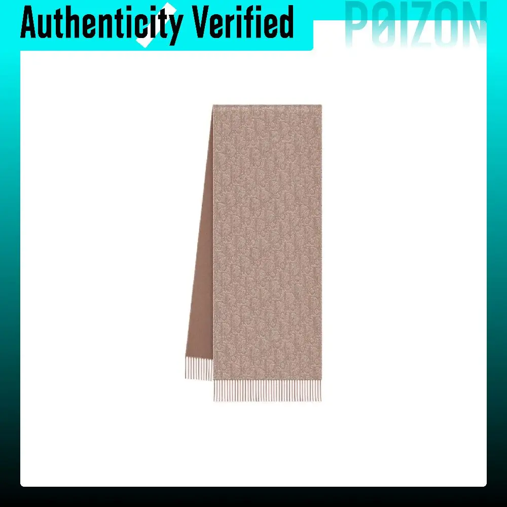 DIOR Cashmere, Sheep Wool Knit Scarves Unisex Beige 19E0001A0537_C171