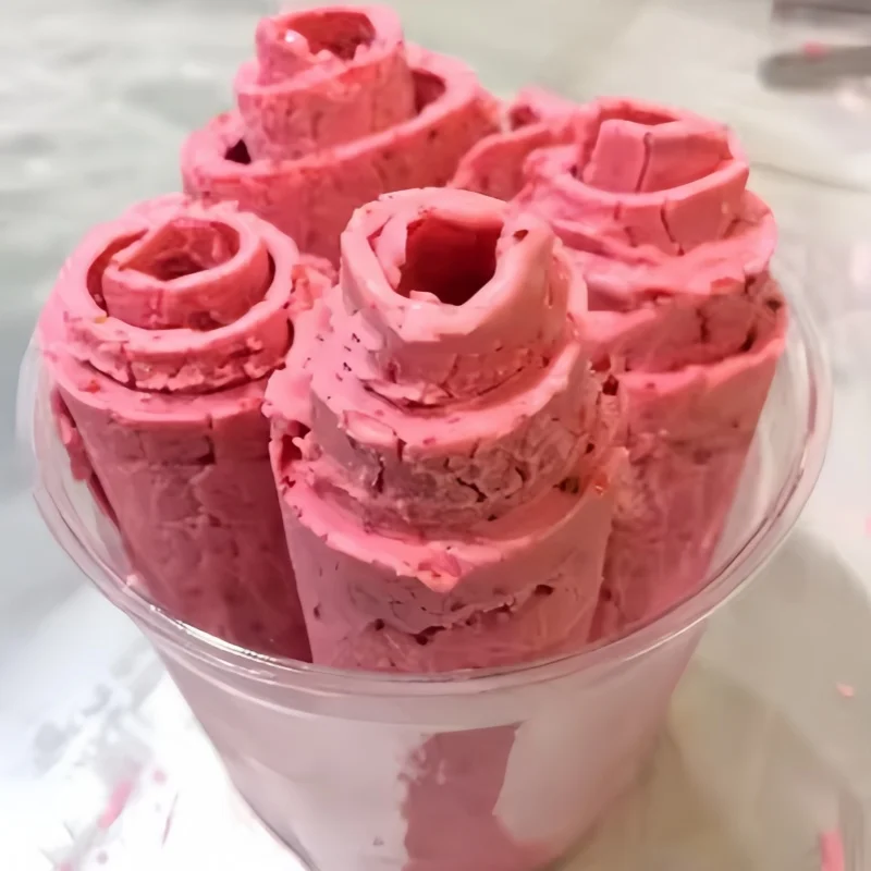 حار بيع معدات لفة الآيس كريم آلة الزبادي المقلي آلة الآيس كريم لفة