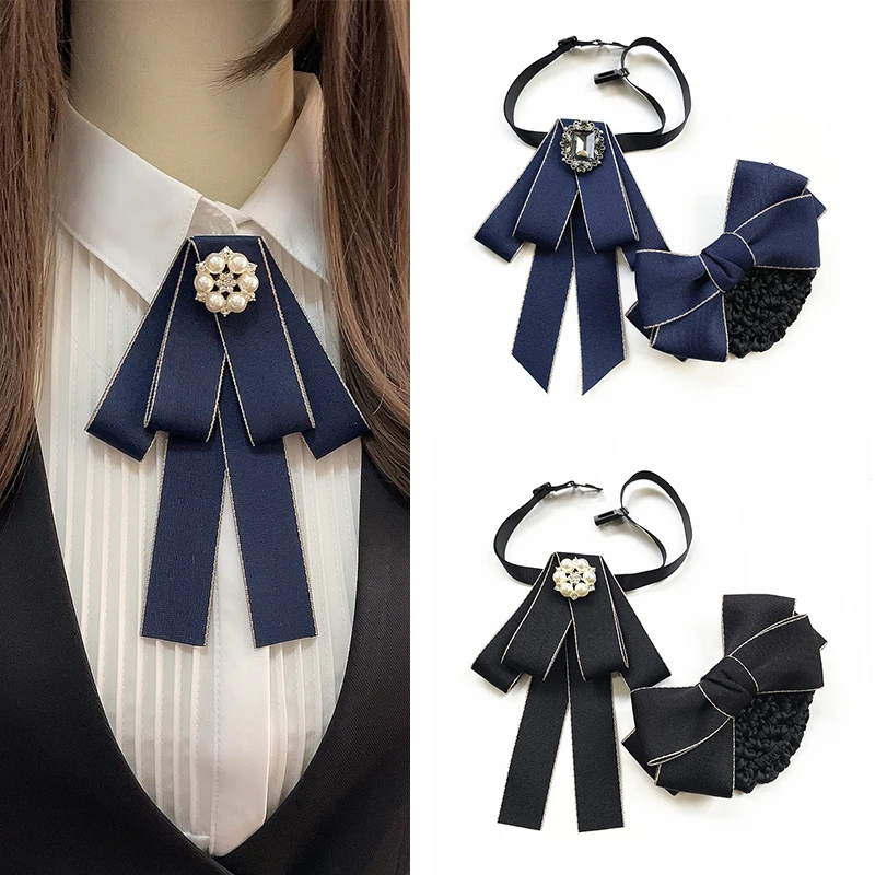 conjunto-de-colarinho-para-uniforme-profissional-de-banco-e-hotel-estilo-adulto-cor-pura-versao-coreana-camisa-gravata