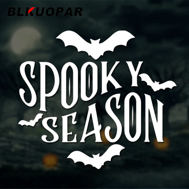 

BLKUOPAR жуткий сезон Хэллоуин автомобильная наклейка индивидуальный силуэт водостойкая наклейка багажник ноутбука вырезанный бампер автомобильные аксессуары