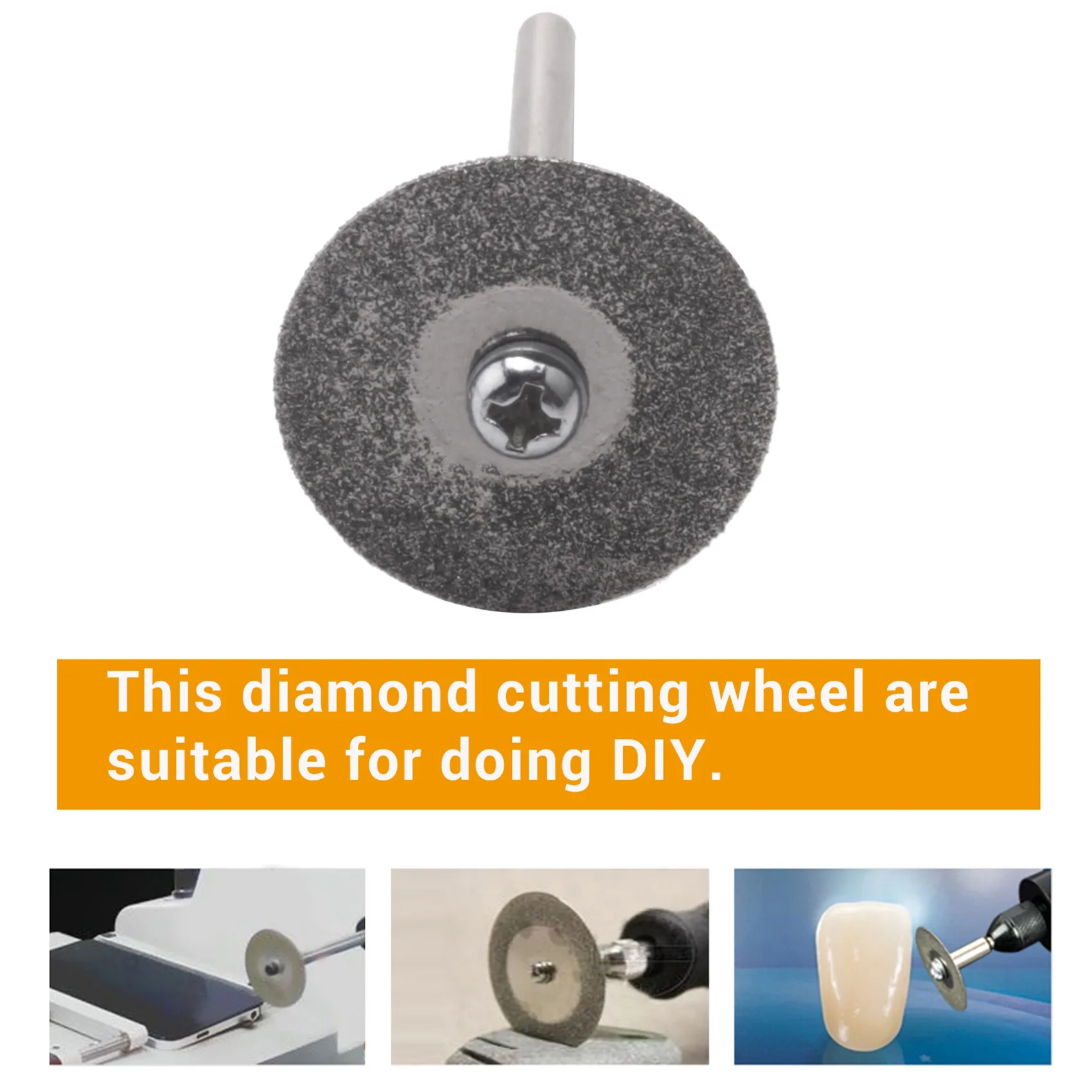 

ABRW-20 Pieces 22 Mm Diamond Cutting Wheel Cut Off Discs Coated Rotary Tools With 4 Pack Mandrel Rotary Tool For Drill Dremel