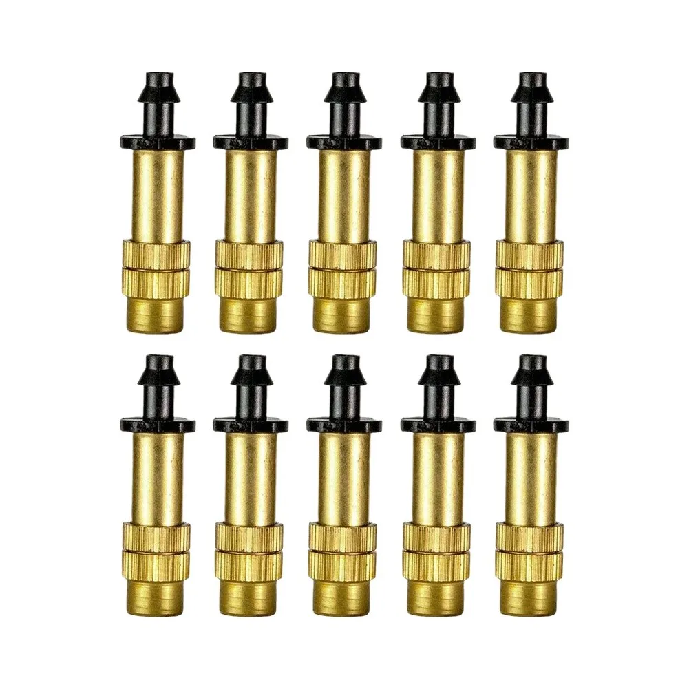 Misting Nozzles Misting System Sprinklers Adjustable Copper Engineering Plastics Save Water Landscape Greenhouse