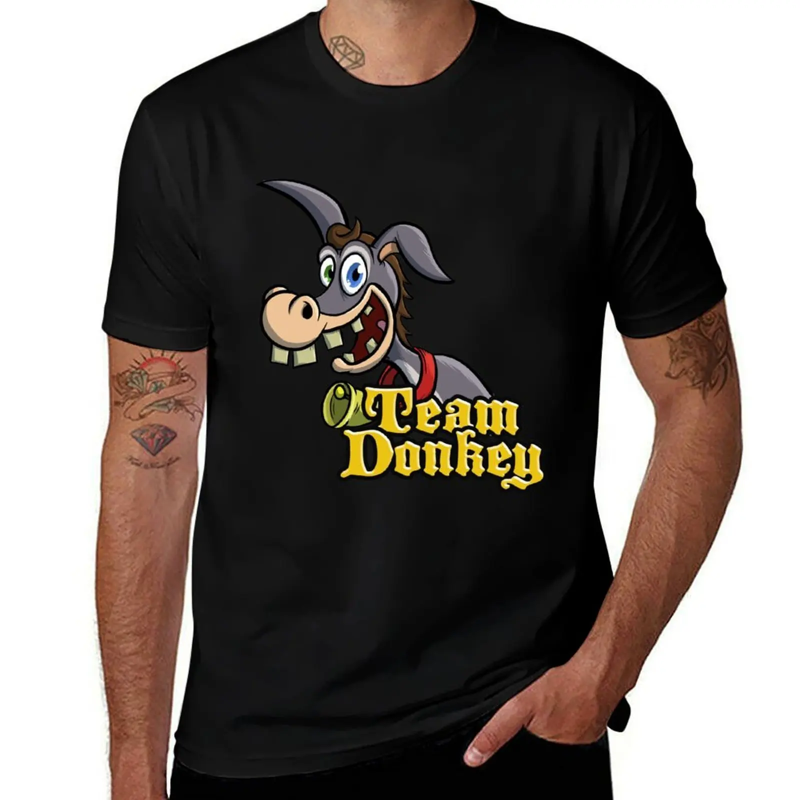 

Team Donkey T-Shirt man t shirt summer cotton t shirt man T-Shirt