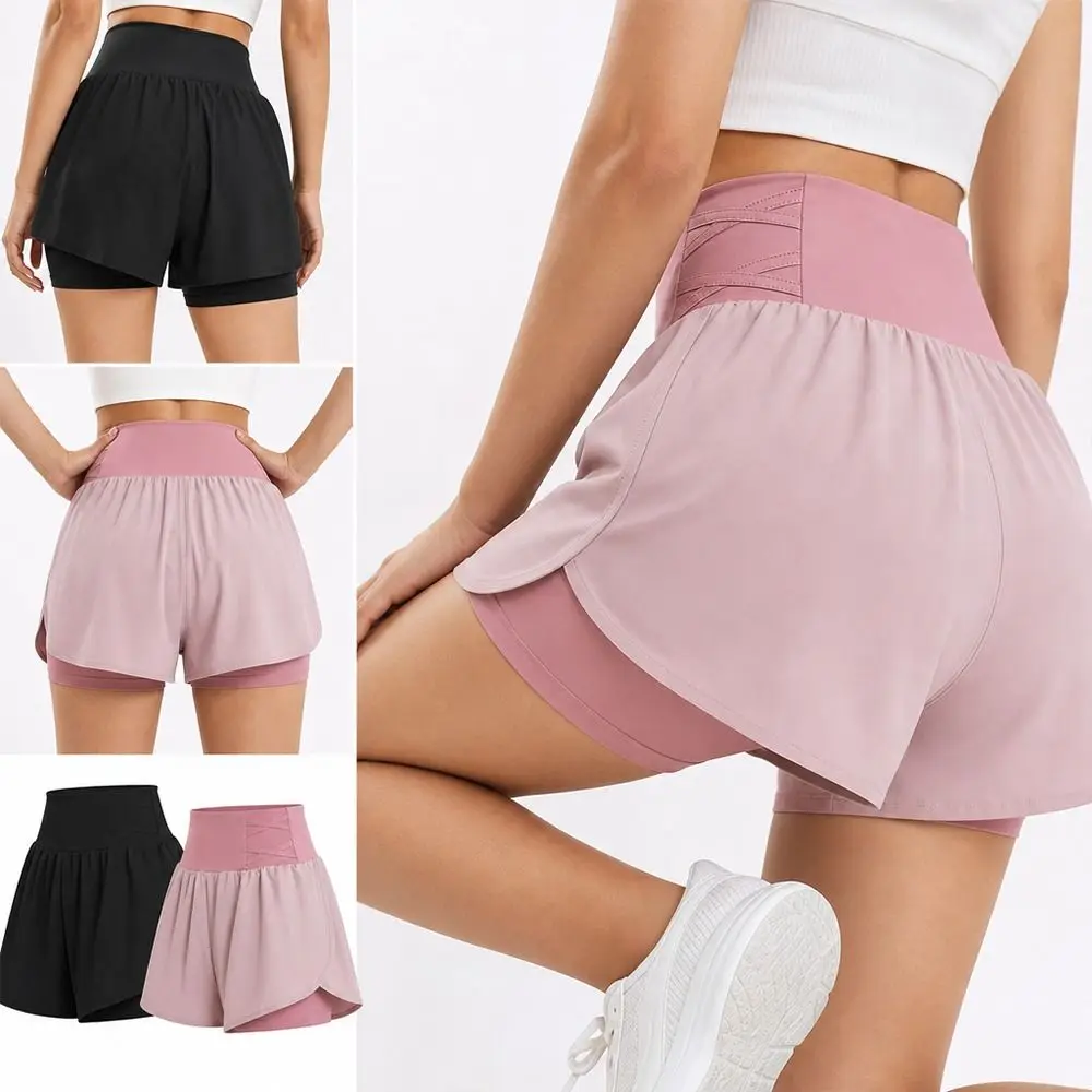 Quick Dry Women Sports Skirt Shorts with Pocket Breathable Athletic Skort Comfortable All-match Running Tennis Skirt Summer Wear