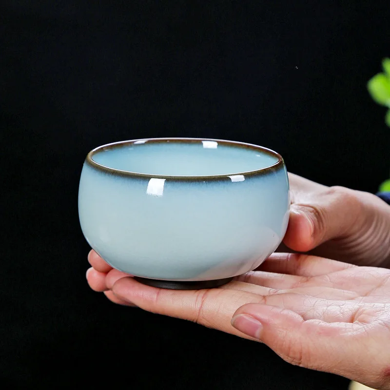 Iron Tire Official Tianqing Ceramic Kung Fu Tea Set Personal Tasting Jun Kiln Chinese Style Jian Master Cup