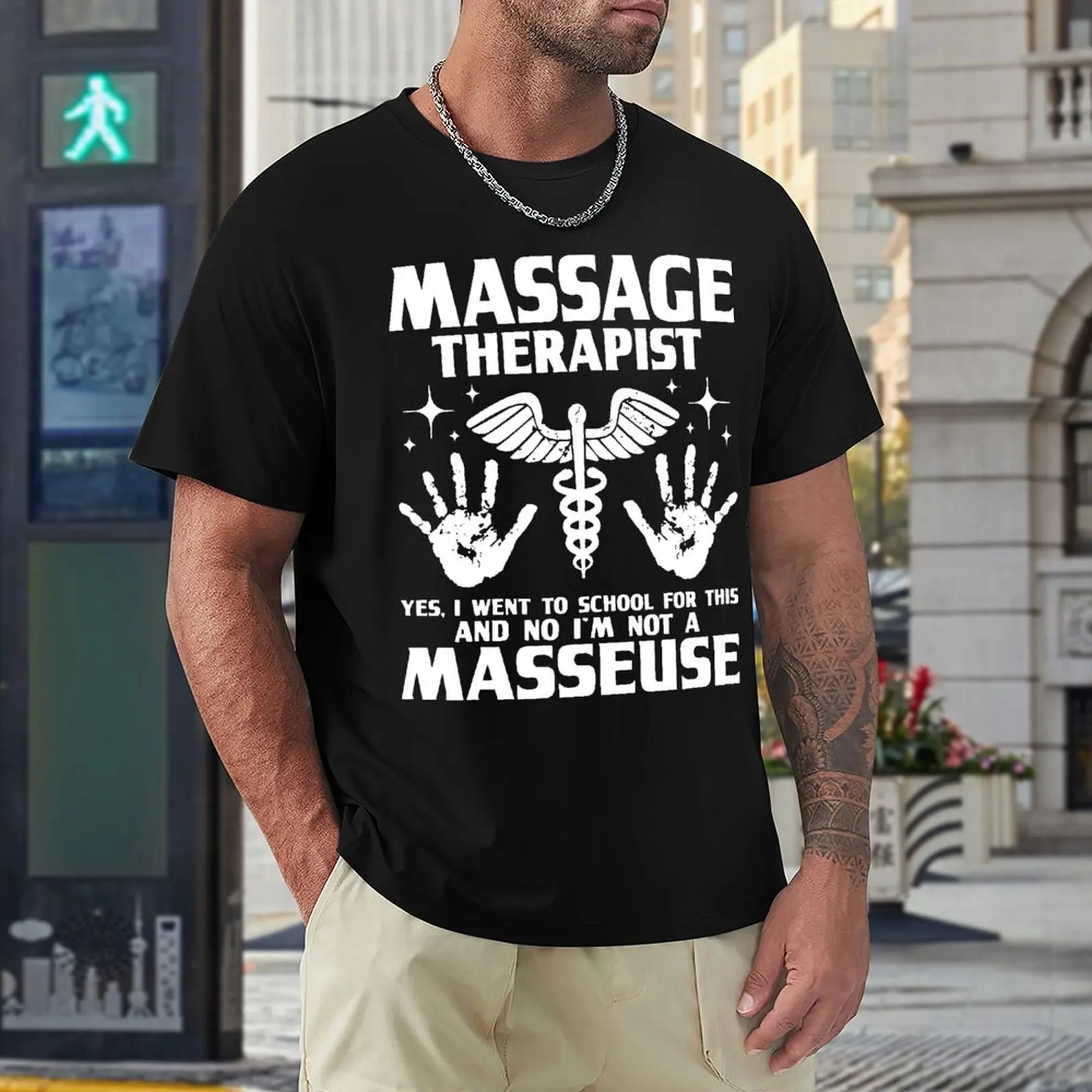 Novelty Massage Therapist Massotherapist Therapy T Shirts Streetwear Short Sleeve Birthday Gifts Summer T-shirt Mens Clothing