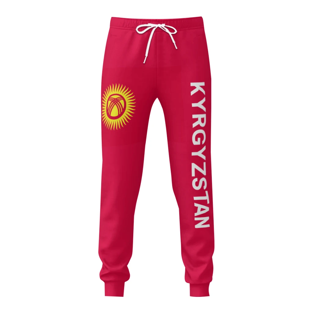 

Kyrgyzstan Flag Mens Sweatpants with Pockets Joggers for Men Sports Casual Sweat Pants With Drawstring