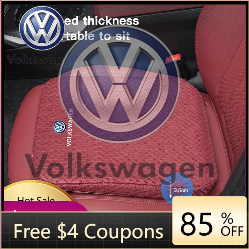 

Наклейка на автомобиль 2026: Горячие стилизационные элементы для VOLKSWAGEN VW, подушка-накладка для увеличения высоты сиденья, толстая мягкая подушка-коврик для Volkswagen Polo