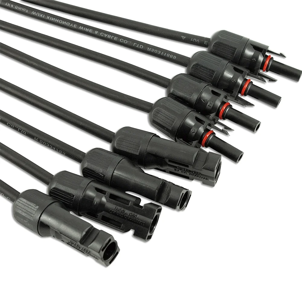 Solar Panel Connector 1 to 4 5-way 30A Solar Plug 2.5/4/6mm 1000V PV Module Cable Parallel Photovoltaic Sealing Joint Connector