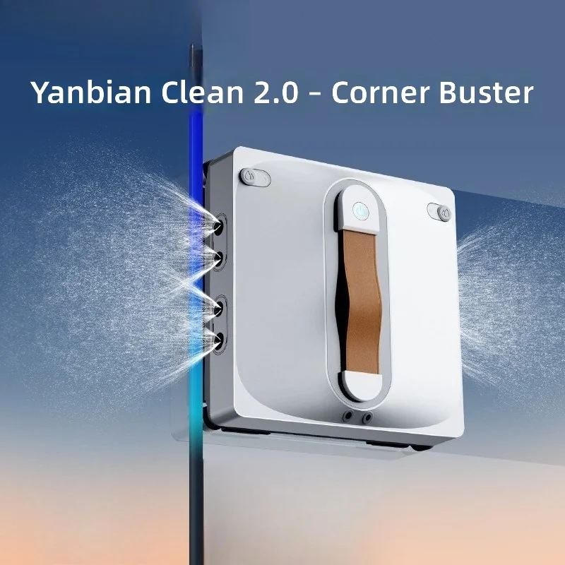 Window Cleaning Robot, Automatic Remote Control, 2-Way Spray, Smart Window Cleaner for Home High-Rise Windows