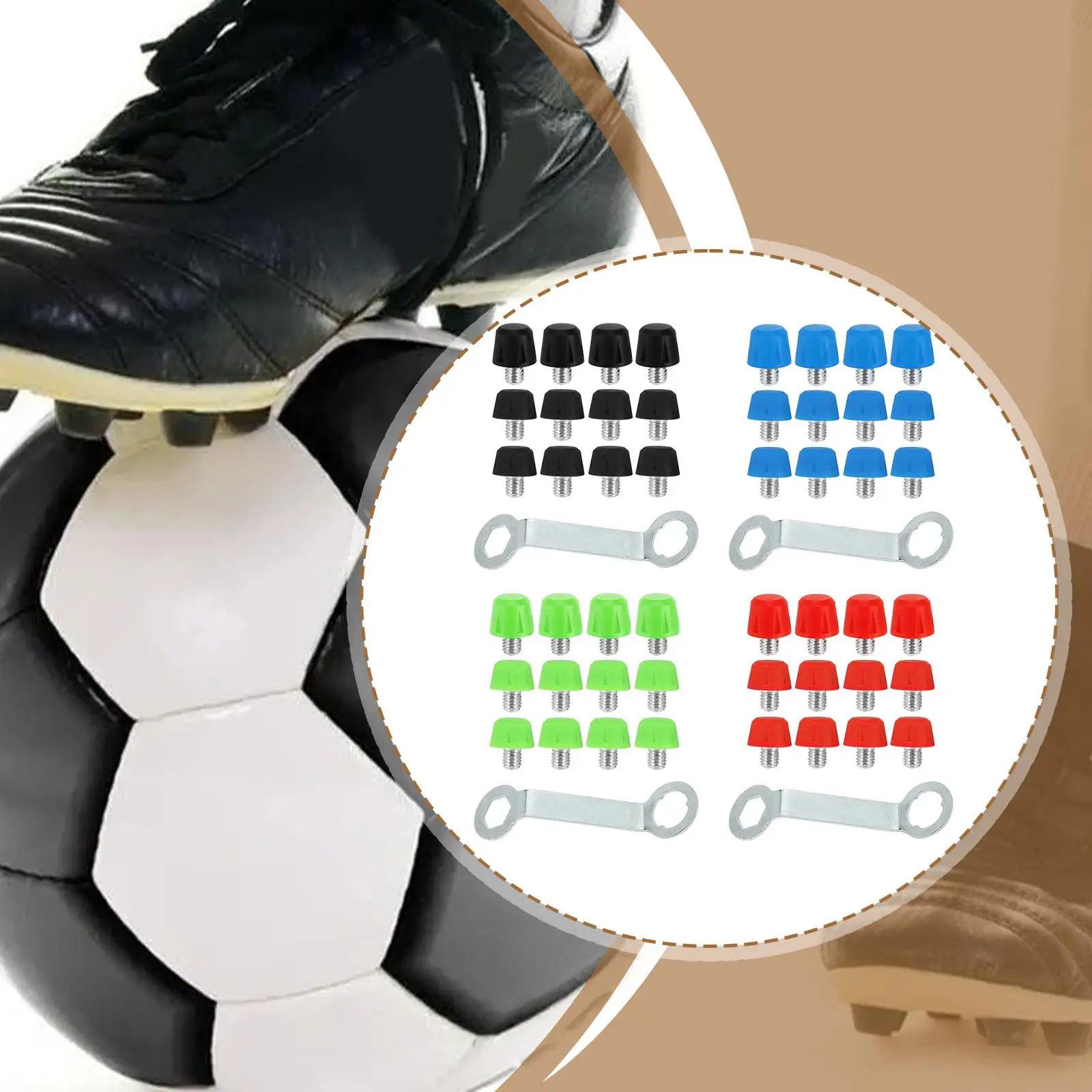 

Шипы для футбольных кроссовок с резьбой, нескользящие нейлоновые шпильки для занятий спортом на открытом воздухе, кроссовки для тренировок в помещении