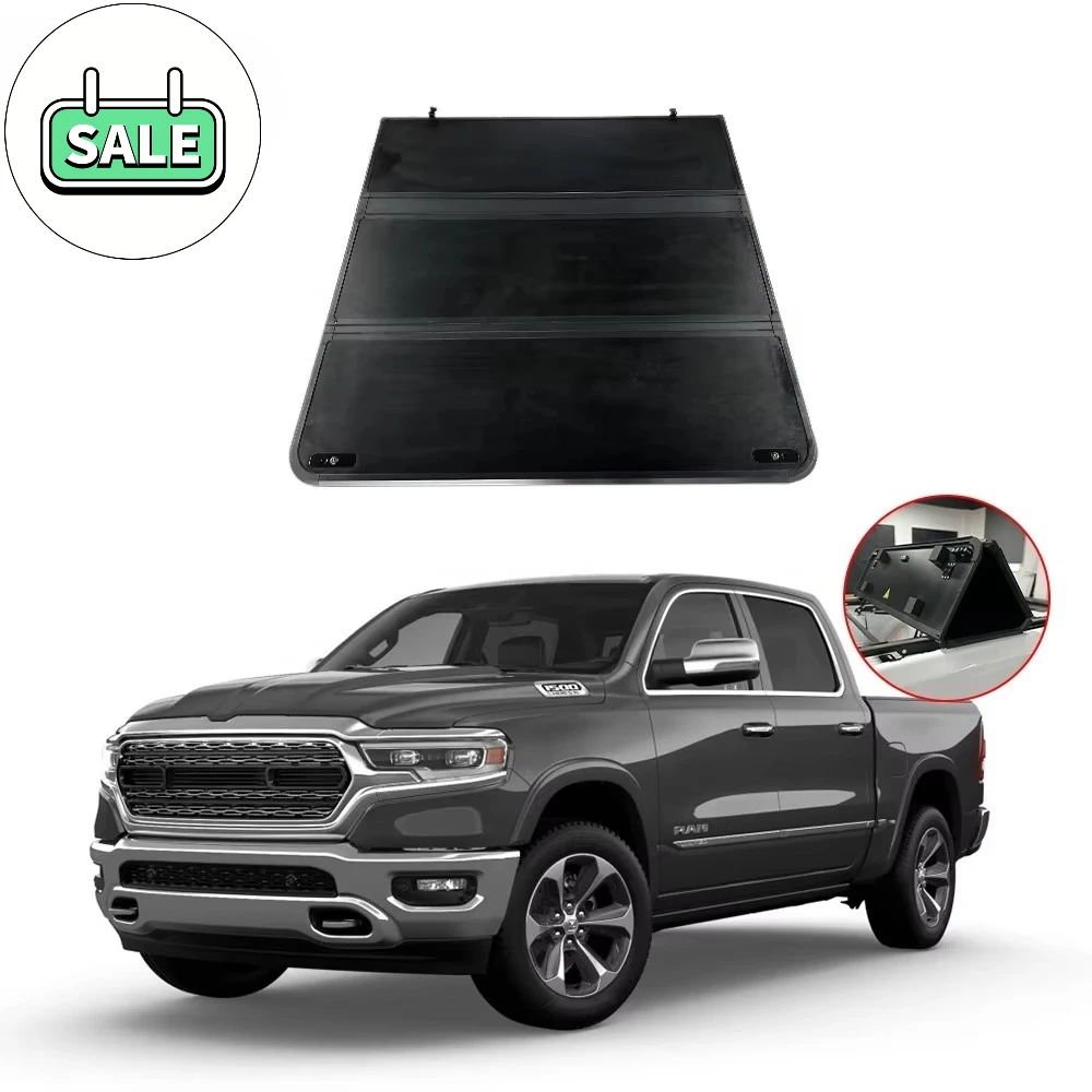 

The factory is selling hot!Wholesale High Quality Hard Folding Truck Bed Cover Kit Hard Tri-Fold Tonneau Cover for Dodge Ram1500