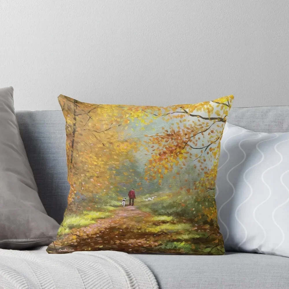 

The leaves are falling golden Throw Pillow Custom Cushion Photo pillowcases for sofa cushions pillow