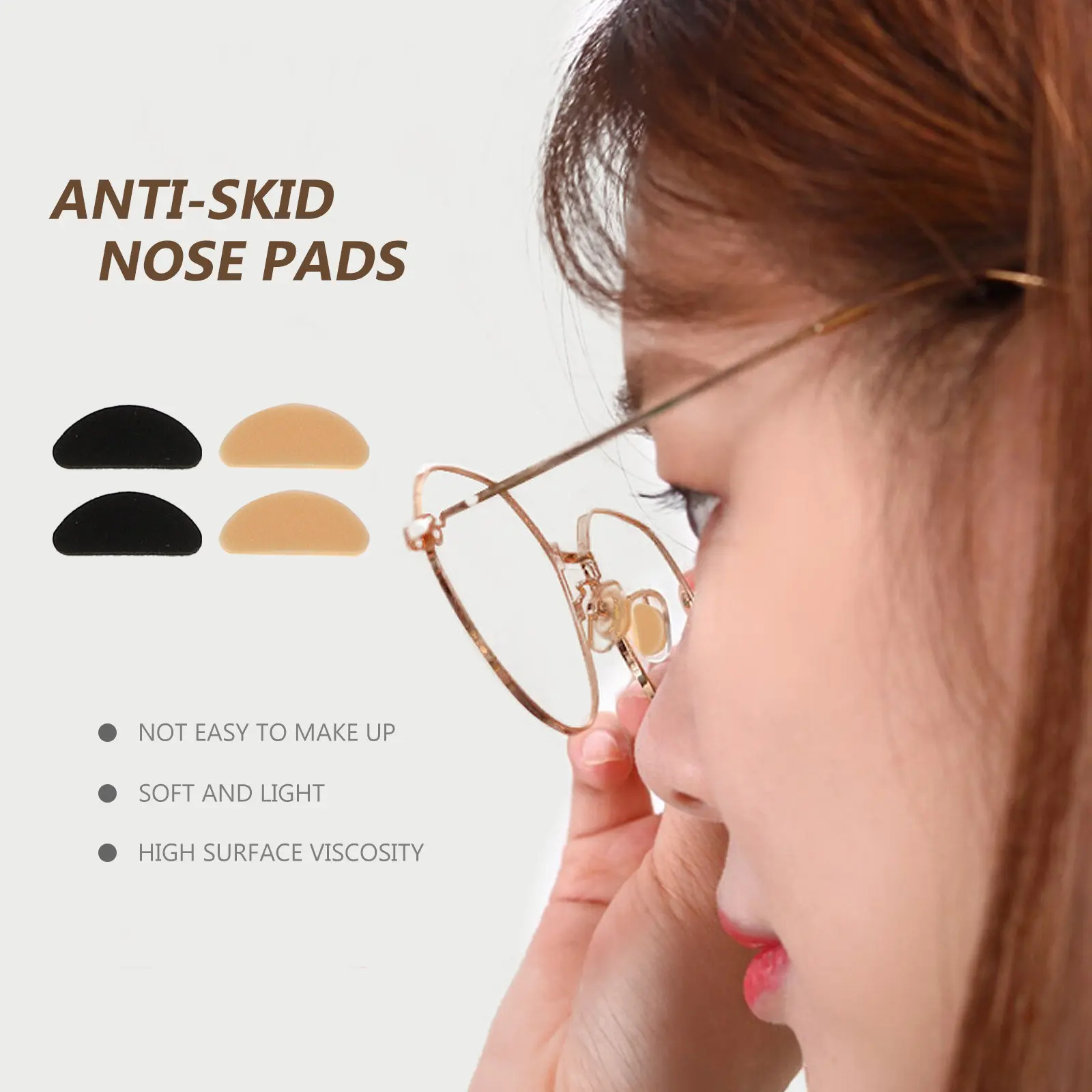 40Pairs Sponge Nose Pads Glasses Nose Cushions Anti-Slip Suitable for Eyeglasses Sunglasses Plastic Optical Frame Repairs