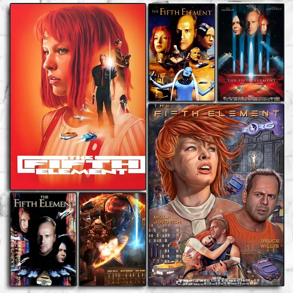 Movie The Fifth Element Poster Poster Room Wall Art Decor Waterproof Stickers For Home Bar Bedroom Decoration