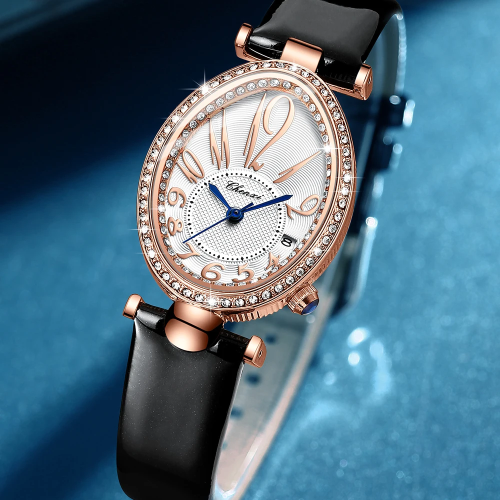 CHENXI Fashion Women Bracelet Watches Top Luxury Brand Ladies Quartz Watch Casual Waterproof Leather Female Dress Wristwatch