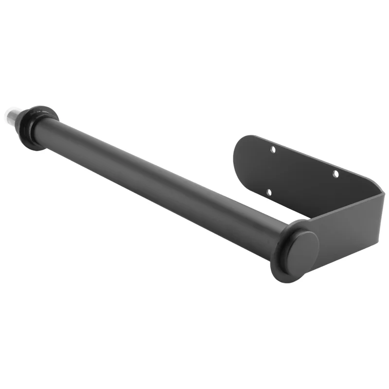 A44F-حامل تحت الخزانة، أسطوانة معلقة على الحائط للمطبخ والحمام (أسود)