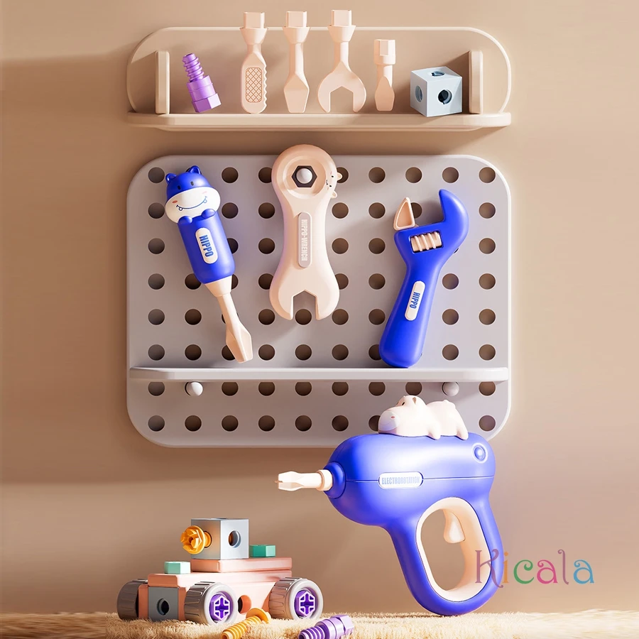 Kinder Reparatur Werkzeug Set Elektrische Spielzeug Bohrer DIY Mutter Hand Demontage Montage Werkzeuge Frühe Pädagogische Pretend Spielen Spielzeug Geschenk
