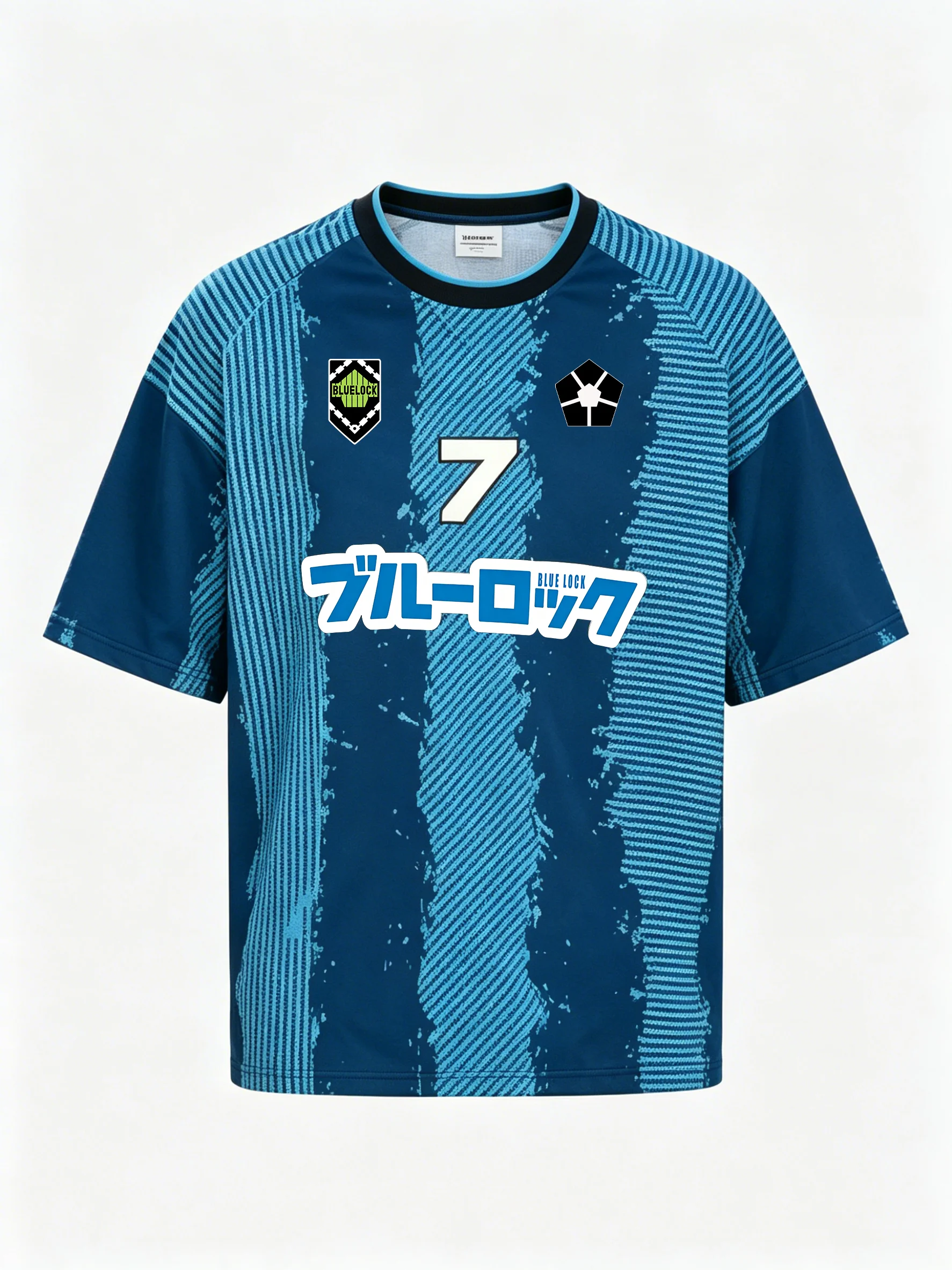 Blue Lock Japan Anime 3D Print Sports Quick-dry Breathable Men T-shirt Outdoor Football Jersey Harajuku Short-sleeve Clothing