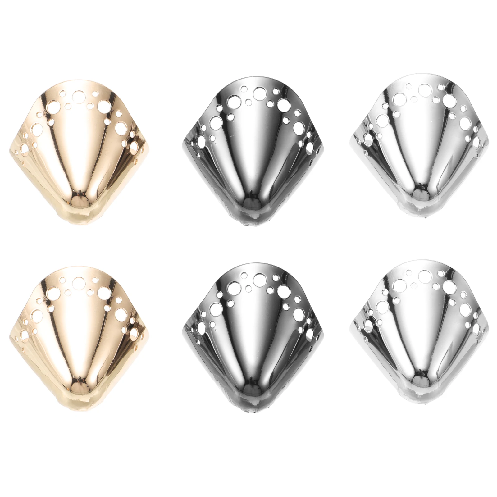 

3 Pairs High Heel Decorations Heel Metal Toe Protectors for Pointed Dress Shoe Repair Accessories Durable Covers