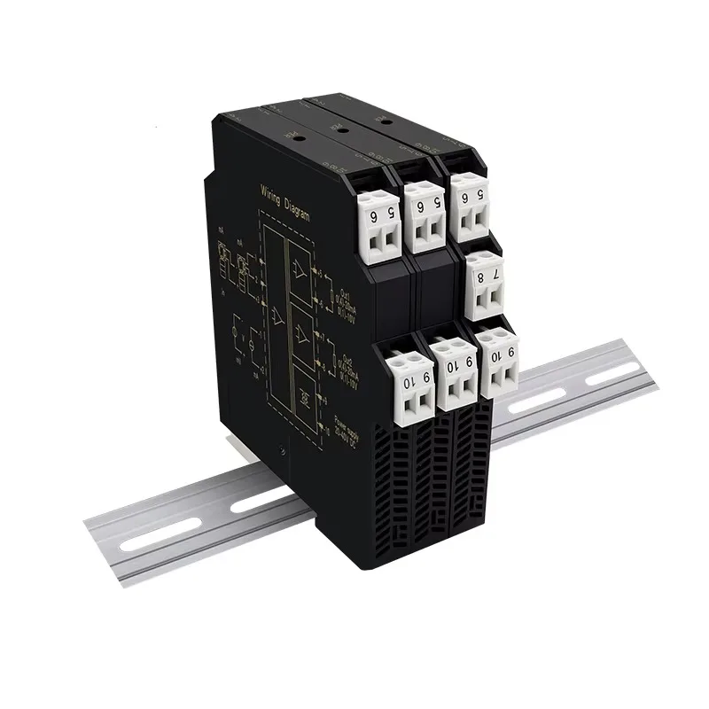 Signal Isolator 4-20mA Two Input Two Output Analog Current Loop Protector Industrial Transmitter 2500V Isolation