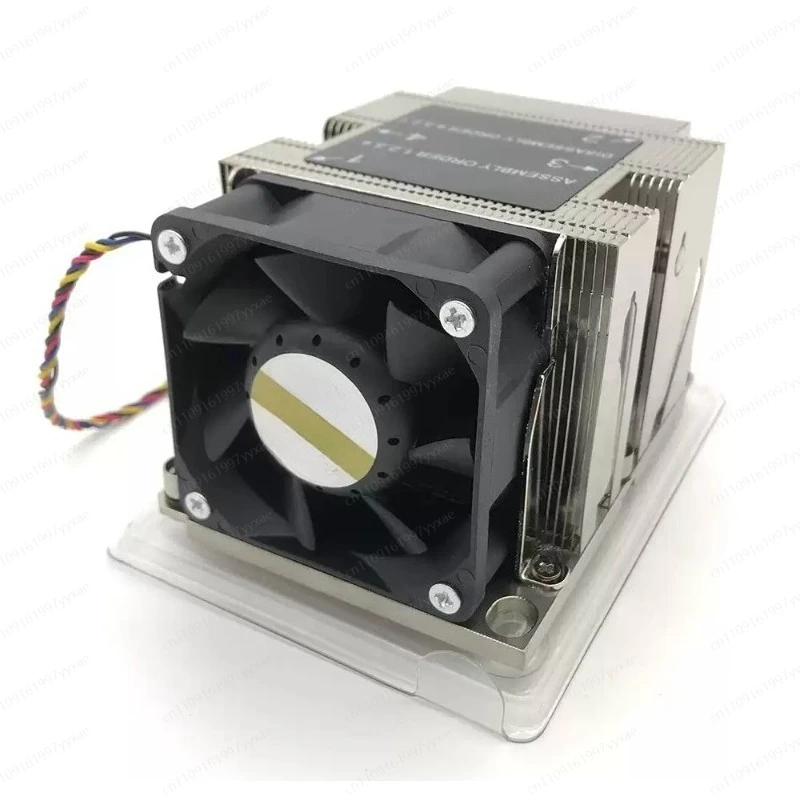 New 2U 3647 interface 4 heat pipe server radiator 4 wire PWM speed regulation