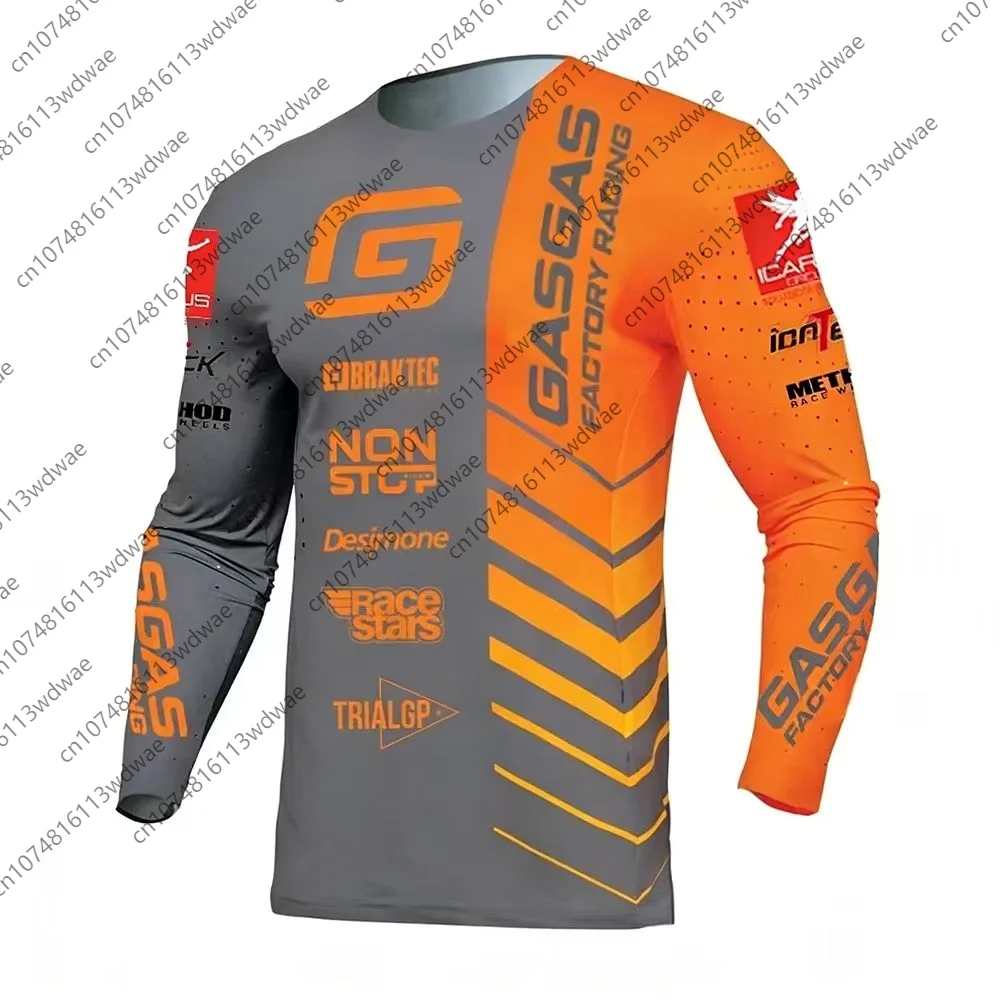 

GASGAS Factory Racing TrialGP Jersey Multi-Sponsor Print Quick Dry Breathable Durable MX Off-Road Trial Top Racing Enthusiasts