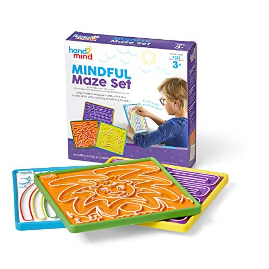 

Mindful Maze Boards, Tactile Sensory Toys for Toddlers, Calm Down Corner Supplies, Mindfulness for,Occupational Therapy Toys, Q