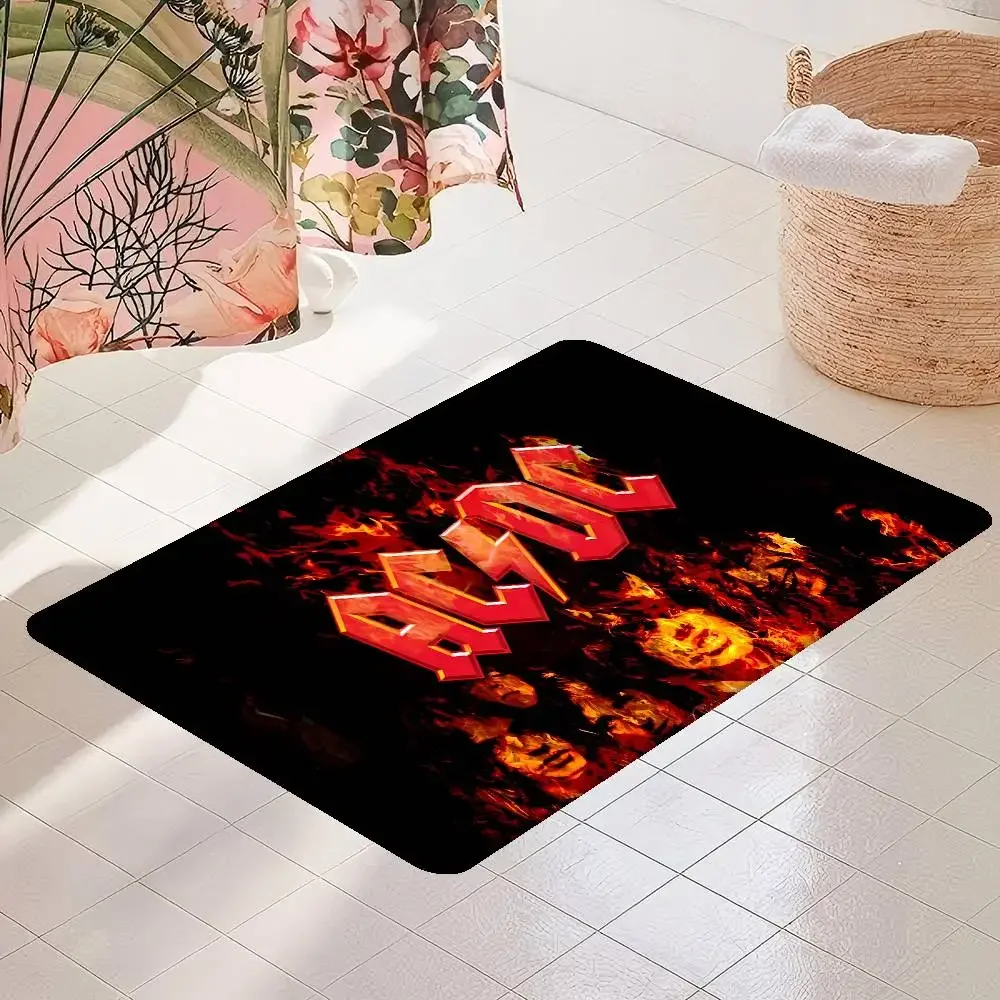 روك باند-AC-DC المدخل السجاد عدم الانزلاق غرفة الغسيل حصيرة الغسيل ديكور شرفة الطفل غرفة المعيشة المرحاض البساط