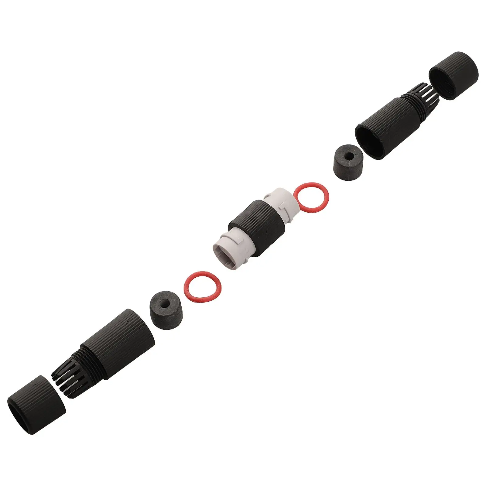 Outdoor Networking Solutions Ethernet Connector IP68 Connector Black Gold-Plated Contacts Outdoor Applications