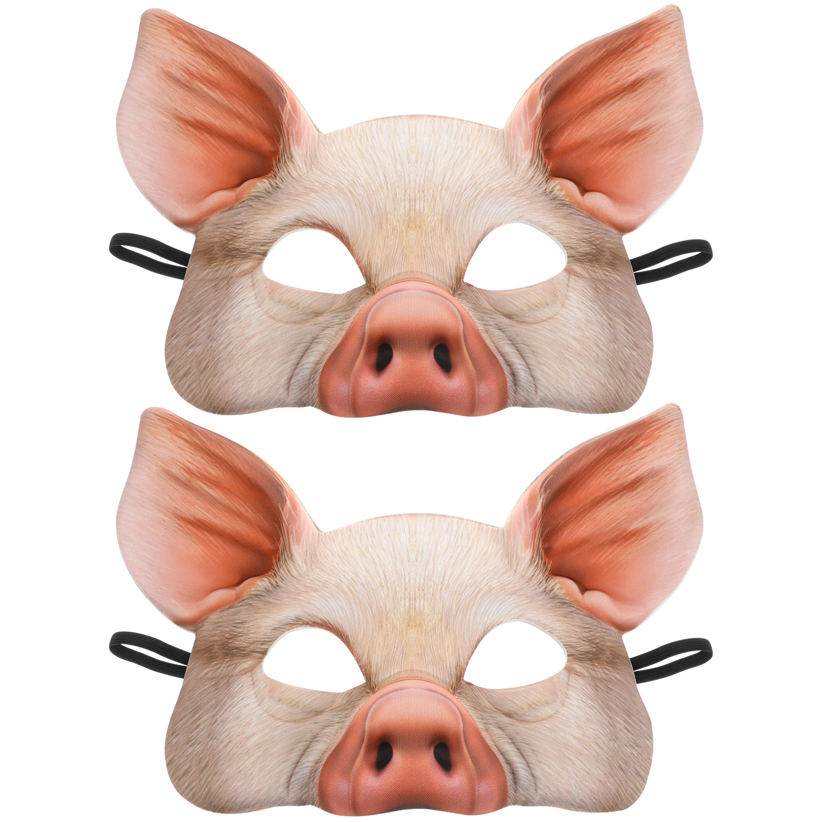 

Pink Pig Mask Half Face Masquerade Halloween Party Masks for Women Men Kids Lightweight Design Festival Costume Accessories Toy