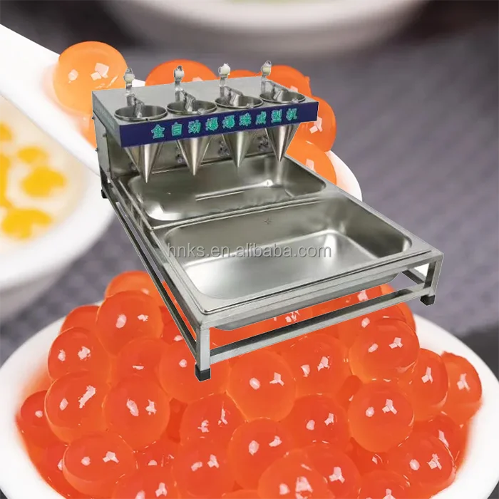 Commercial Fruit Juice Popping Boba Maker / Small Jelly Ball Bubble Tea Making Machine / Popping Boba Molding Machine