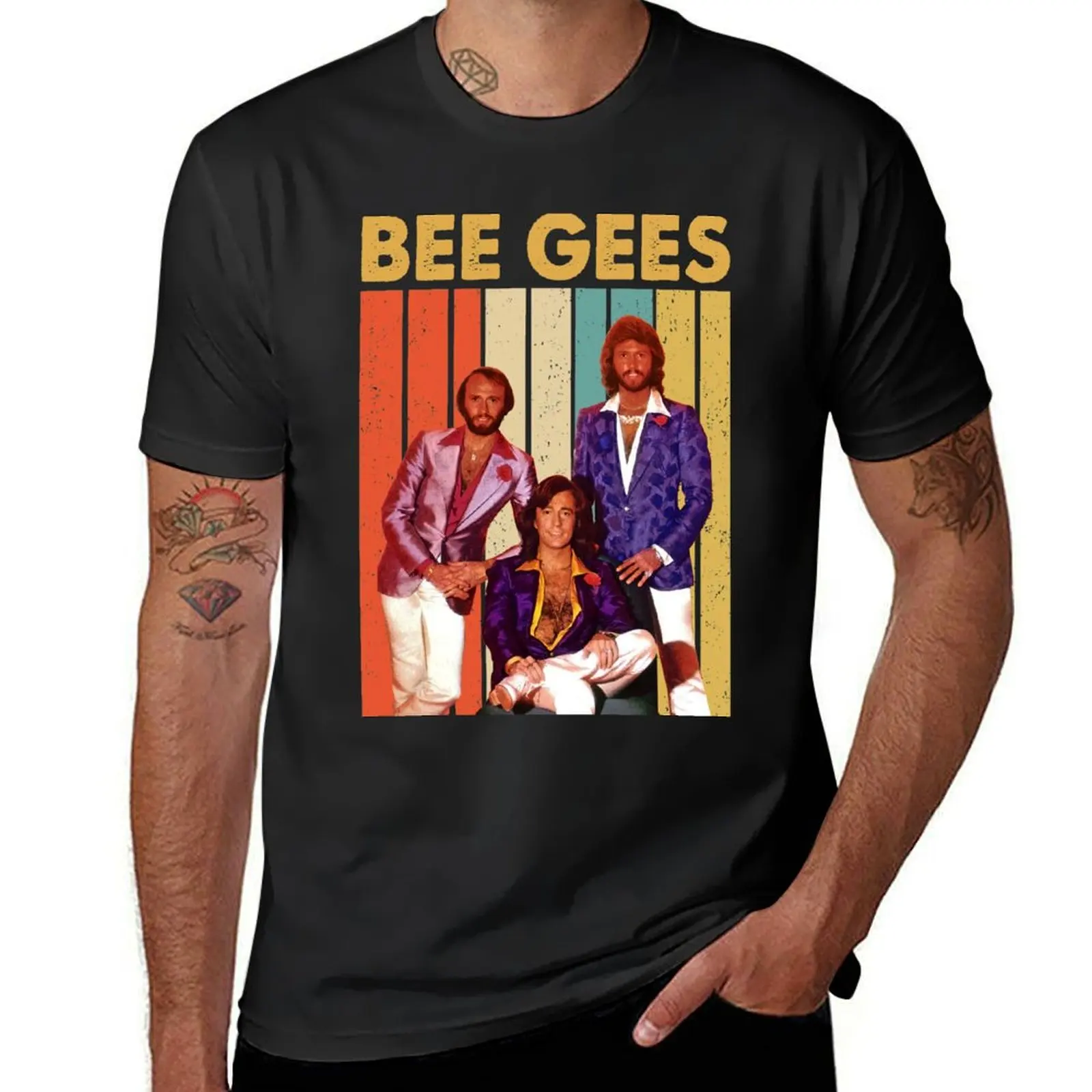 Retro Live Andy Bee Gees 80s Gift For Fans T-Shirt cute clothes new edition plain heavyweights black t shirts for men