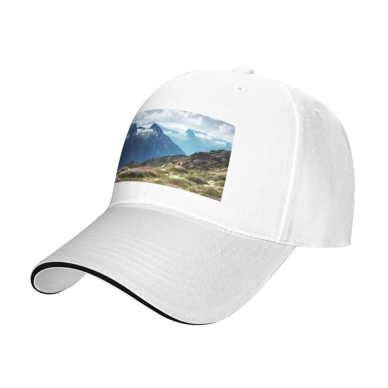 

Men And Women Baseball Hat Mountains Printing Stylish Dad Cap Trucker Low Profile Hats Adjustable Washable Daily Outdoor Wear