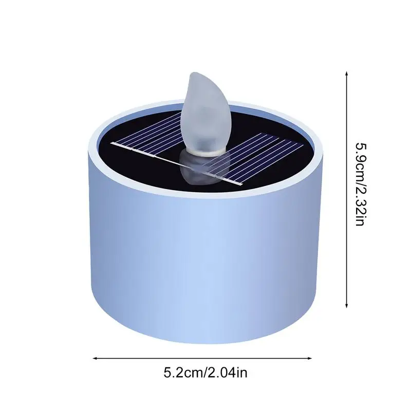 6 шт. беспламенные перезаряжаемые фонарики на солнечной батарее для наружных окон многоразовые уличные садовые декоративные фонарики на солнечной батарее
