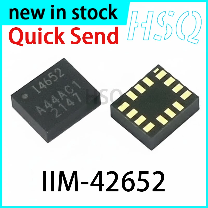 1PCS New IIM-42652 Silk Screen I4652 LGA-14 Sensor Gyroscope Chip in Stock