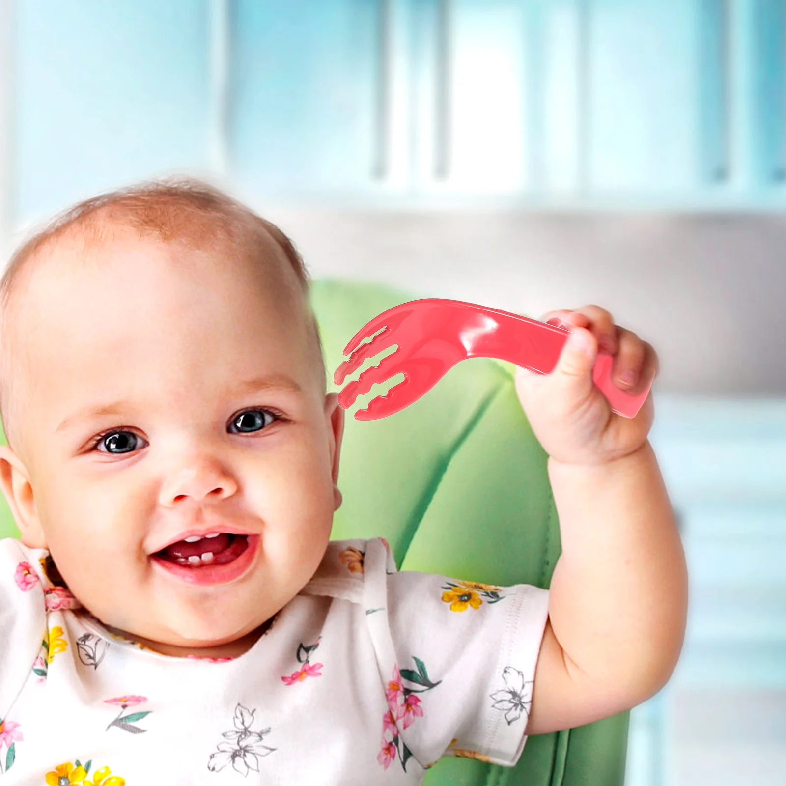 

1 комплект, вилка для кормления ребенка, набор ложек, тренировочная посуда для младенцев, легкая ложка с косой ручкой, вилка для кормления ребенка