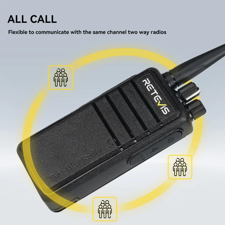 Retevis RB24 UHF Stasiun Radio Portabel Hanya Radio Genggam untuk RB91 LORA Repeater Digital Frekuensi Langsung