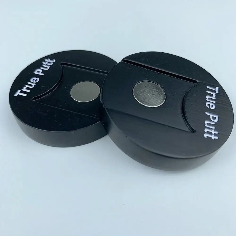 Hoge Precisie Niveau Leesbal Marker Niveau Lezen Afneembare Golf Hoed Clip Marker Zwarte Magnetische Golfbal Marker