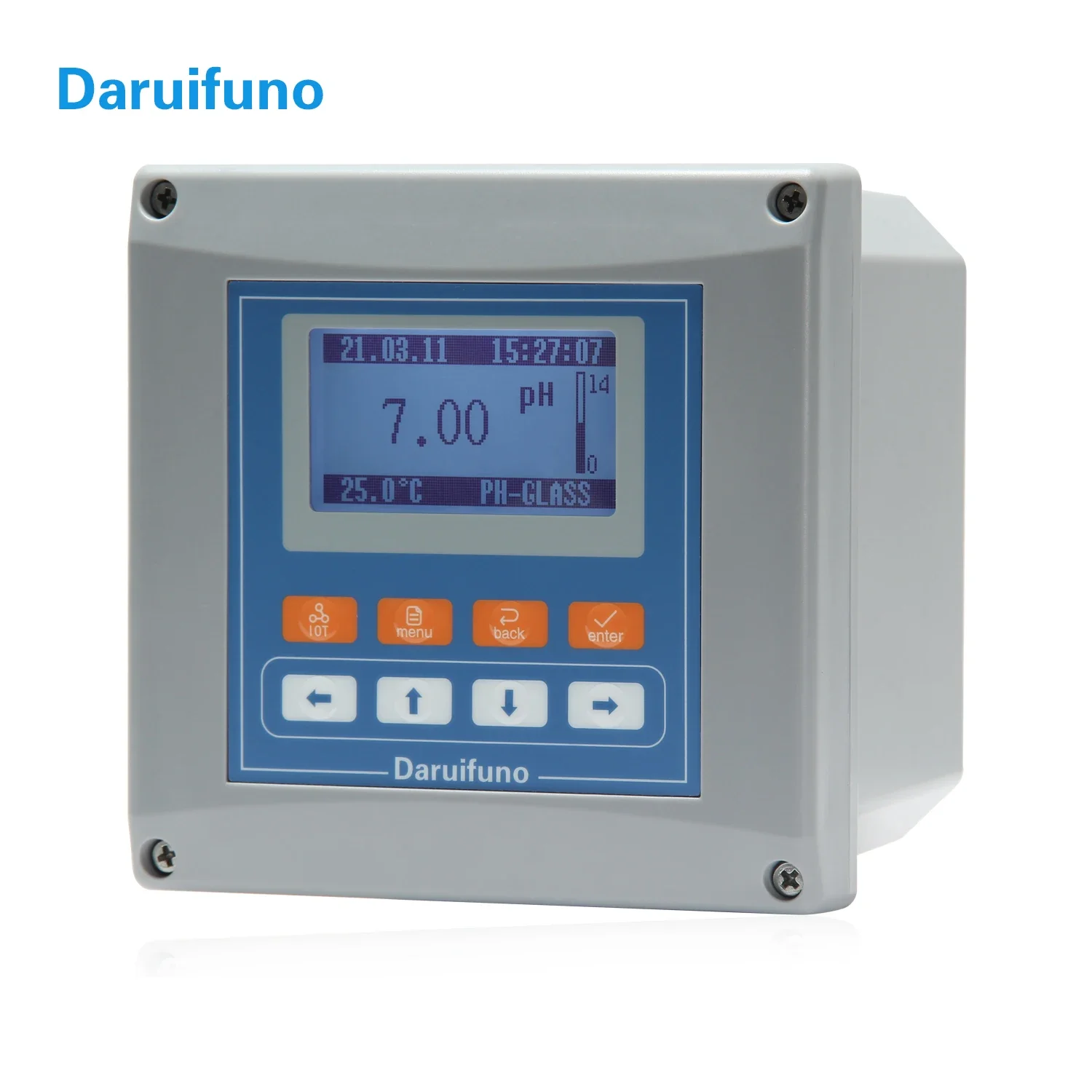 RS485 ORP PH Controller Digital Ph Meter New Arrival IP66 Waterproof with Dosing Pump DC: 18~36V Daruifuno 0.01ph / 1mv APX2-C3D