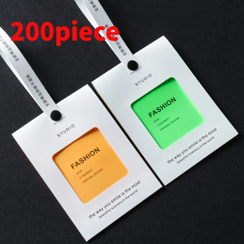 20 0piece.Custom.High Quality Best Price Custom Printing Logo Luxury Swing Label Garment Tags Paper Hang Tags With String Rope F