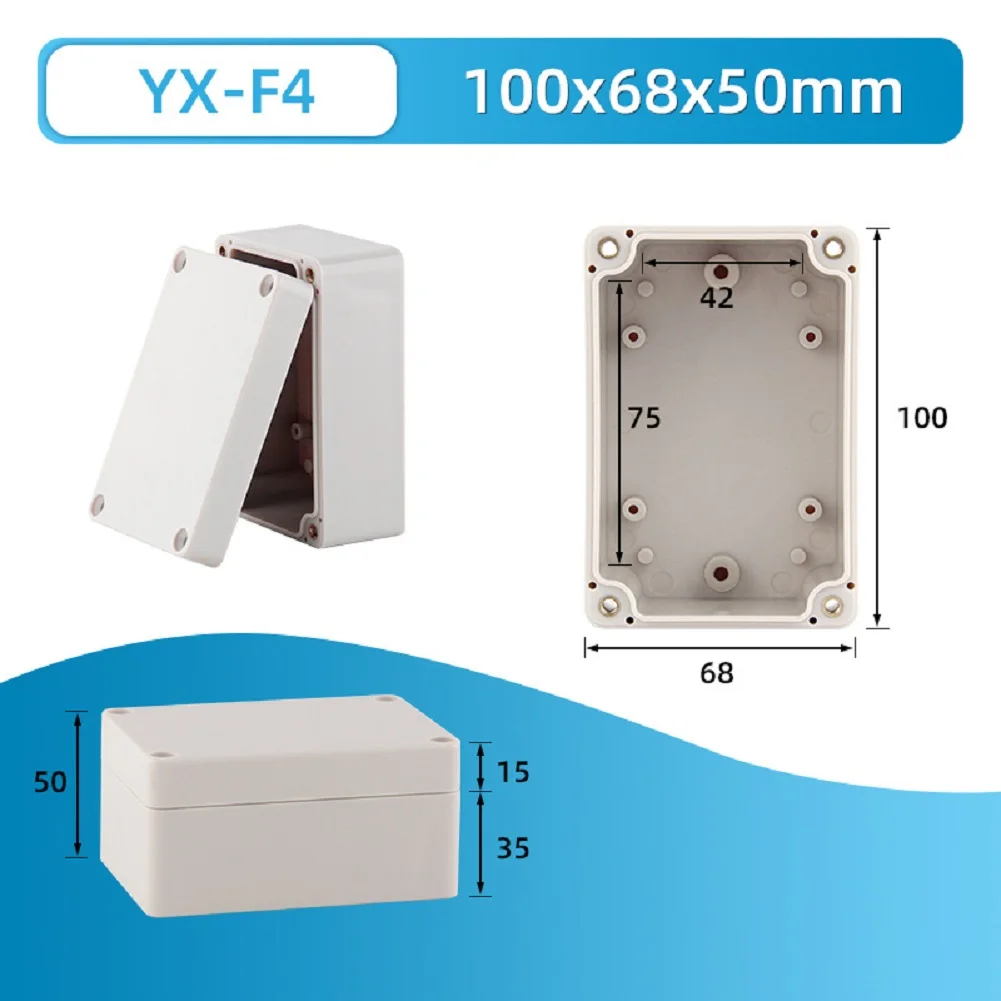 ABS Plastic IP66 Junction Box for Outdoor Electrical Projects Compatible with LCD Displays LEDs and Industrial Terminals