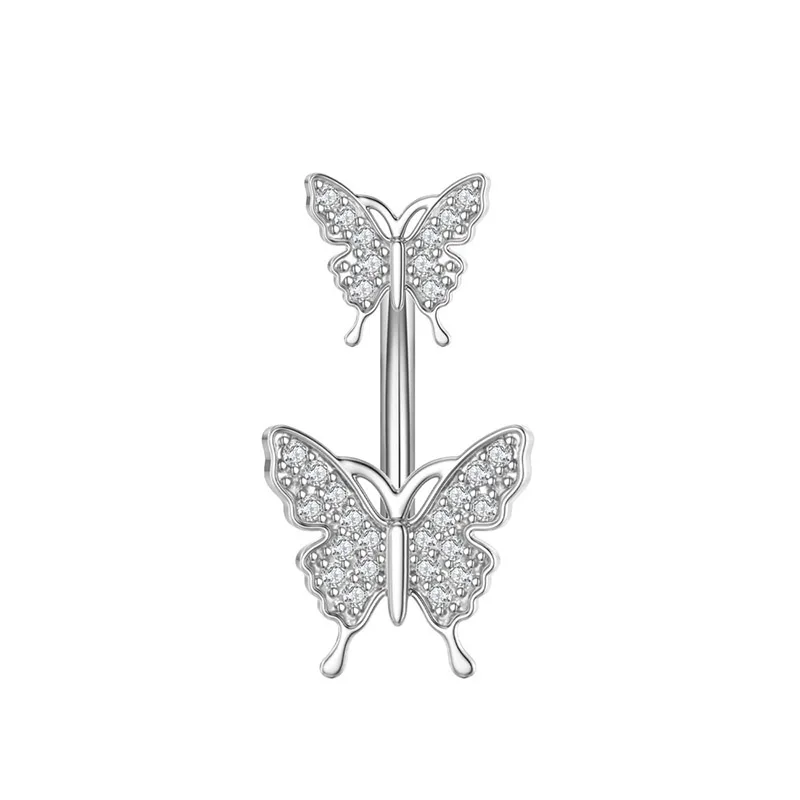 Butterfly Belly Button Ring for Navel Piercing