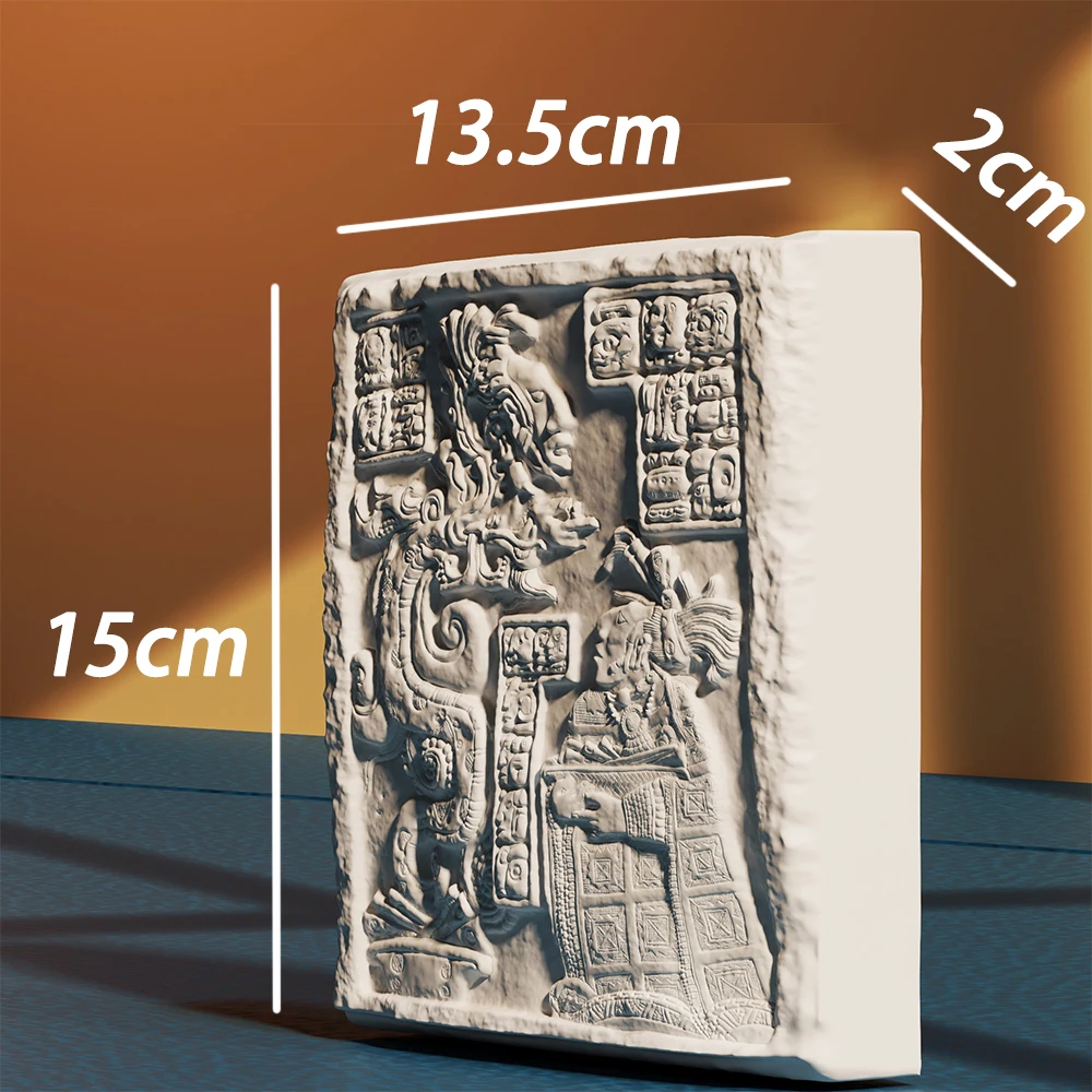 Maya Civilization Relief Painting Art Aromatherapy Plaster Statue Sculpture Decorative Ornament Gift