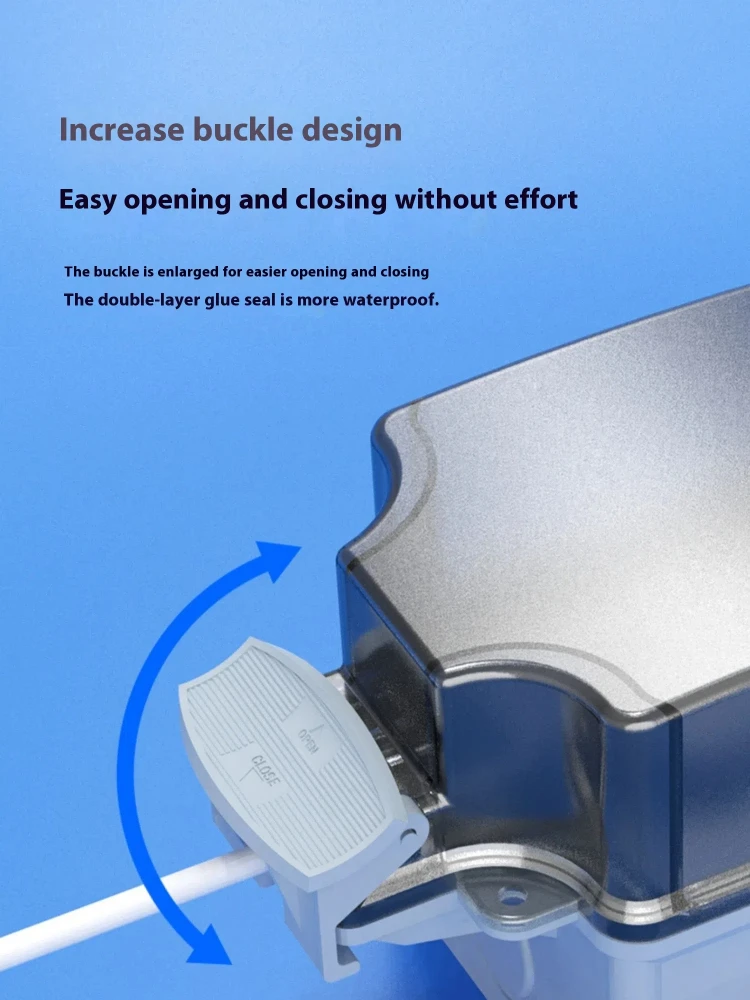 Outdoor IP66 Waterproof Box 86 Type Splash Proof Box Wall Switch Box Electrical Outlet Flush Mount Single/Double Gang Box