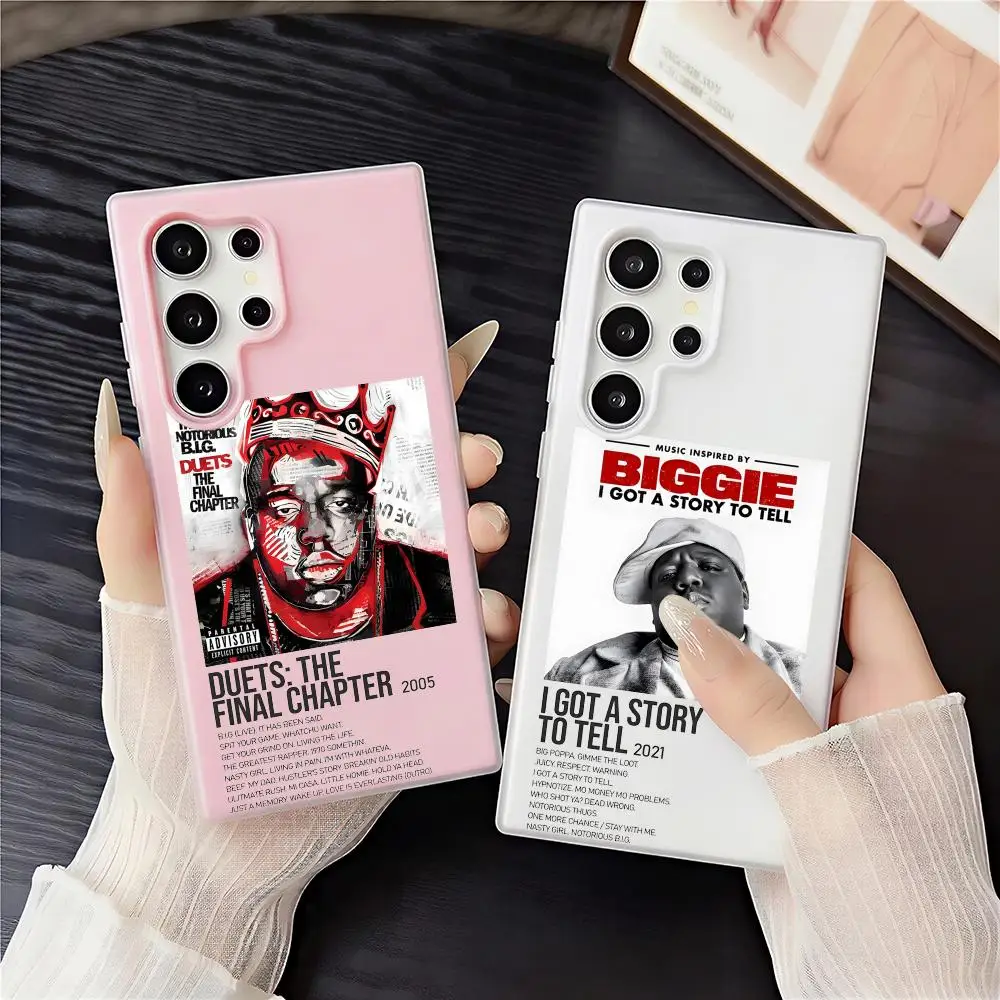 The Notorious B.I.G Phone Case 2-in-1 Detachable Clear Case with Card & Photo Slot for Samsung S22-S26
