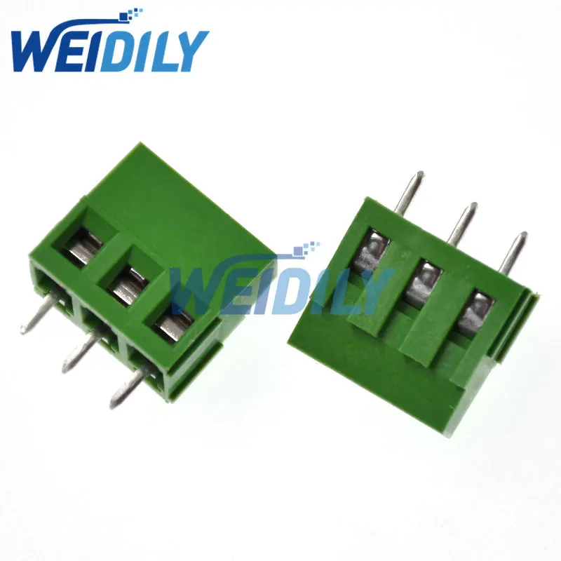 10PCS Terminal KF128-5.08-2P 3P KF128-3P/2P 300V 10A Screw 2/3Pin 5.0mm Straight Pin PCB Screw Terminal Block Connector 22-12AWG