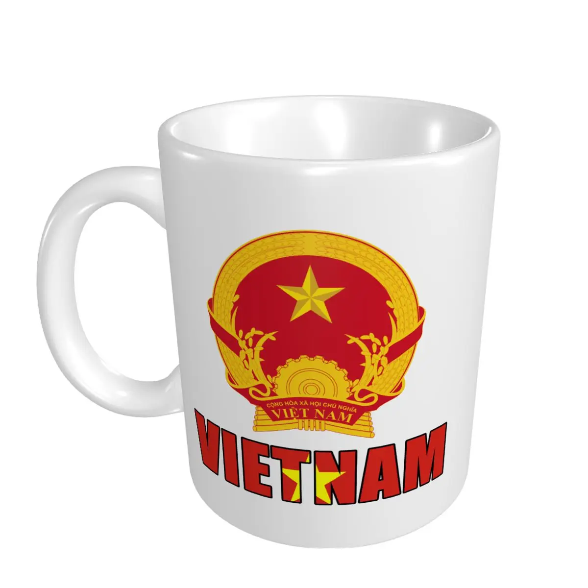 Mark Cup Mug Vietnam Letter Flag Emblem Coffee Mugs Tea Milk Water Cup Travel Mugs For Office Home