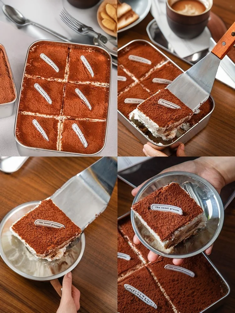 Spatule de gril en acier inoxydable, 1 pièce, tourneur de Steak à crêpes de qualité commerciale pour barbecue, hamburgers, Tiramisu et Desserts